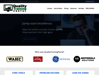 qualitytrainingportal.com screenshot