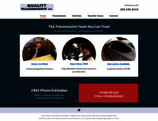 qualitytransmissioninc.com screenshot