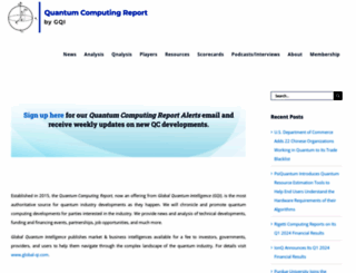 quantumcomputingreport.com screenshot