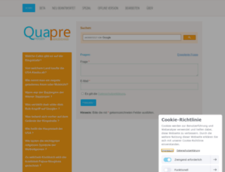 quapre-quick.jimdo.com screenshot