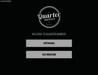 quarterbarbers.co.uk screenshot