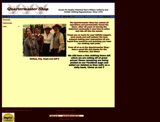 quartermastershop.com screenshot
