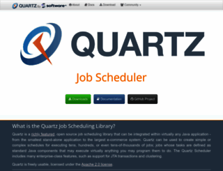 quartz-scheduler.org screenshot