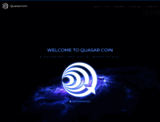 quasarcoin.org screenshot