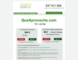 queaproveche.com screenshot