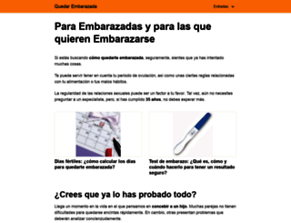quedarembarazada.org screenshot