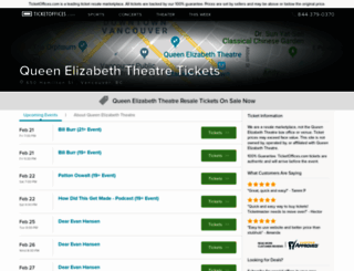 queenelizabeththeatre.ticketoffices.com screenshot