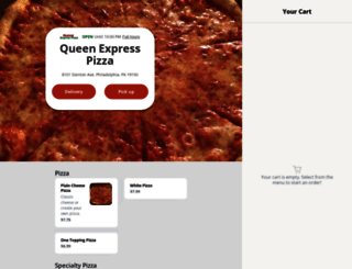 queenexpresspizzaphilly.com screenshot