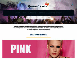 queenoftickets.com screenshot