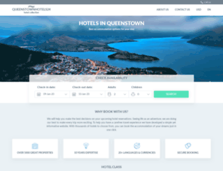 queenstownhotels24.com screenshot