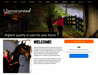 queenswoodstables.com screenshot