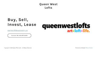 queenwestlofts.com screenshot