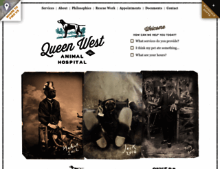 queenwestvets.com screenshot
