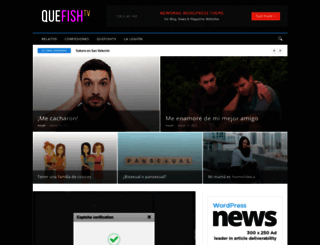 quefishtv.com screenshot
