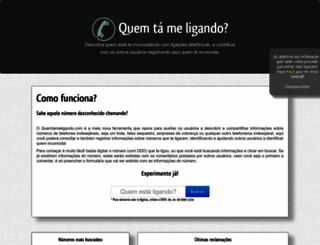 quemtameligando.com screenshot