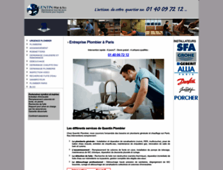 quentin-plombier.fr screenshot