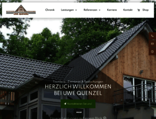 quenzel-holzbau.de screenshot