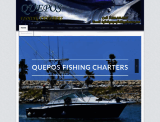 queposfishingcharters.com screenshot