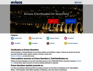 queretaro.evisos.com.mx screenshot