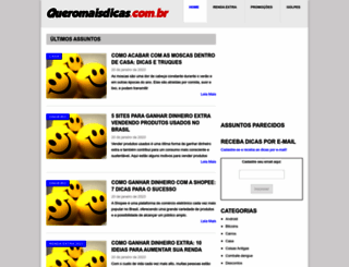 queromaisdicas.com.br screenshot
