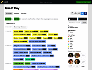 questday2015.sched.org screenshot