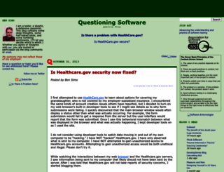 questioningsoftware.com screenshot