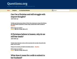 questions.org screenshot