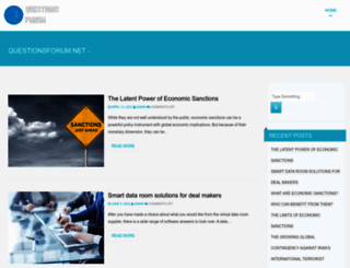 questionsforum.net screenshot