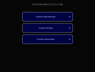 quetzalbracelets.com screenshot