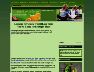 quick-weightloss-tips.com screenshot
