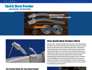 quickboatfender.com screenshot