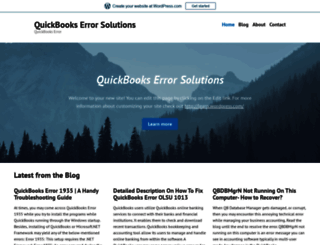 quickbookserrorsolutions.wordpress.com screenshot