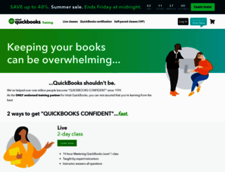 quickbookstraining.com screenshot