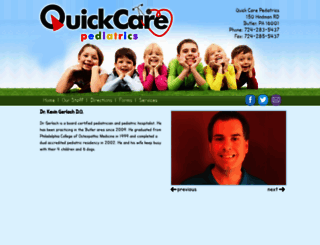 quickcarepediatrics.com screenshot