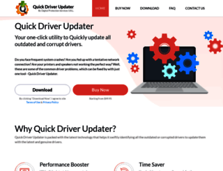 quickdriverupdater.com screenshot