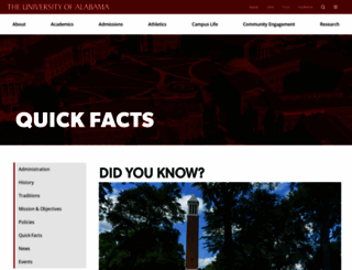 quickfacts.ua.edu screenshot