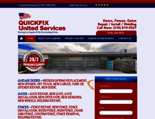 quickfixlagaragedoor.com screenshot