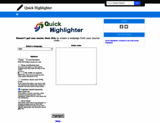 quickhighlighter.com screenshot