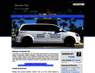 quickietaxi.com screenshot