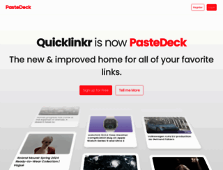 quicklinkr.com screenshot