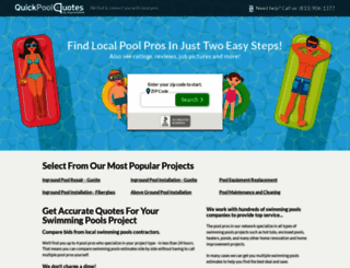 quickpoolquotes.com screenshot