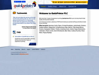 quickprinter.com.mt screenshot