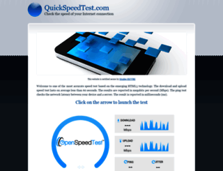 quickspeedtest.com screenshot