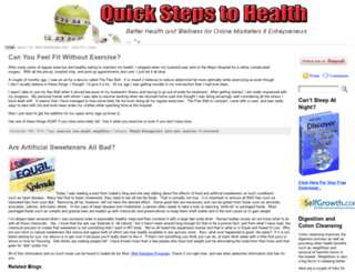 quickstepstohealth.com screenshot