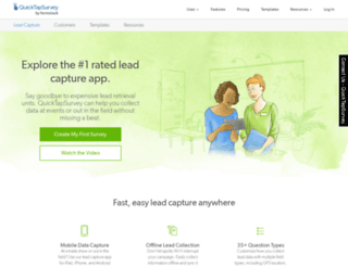 quicktaplead.com screenshot