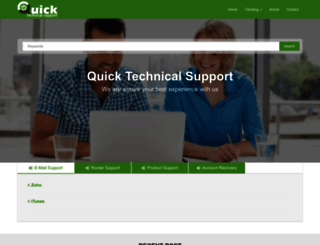quicktechnicalsupport.com screenshot