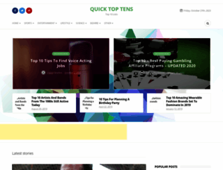quicktoptens.com screenshot