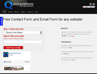 quickwebform.com screenshot