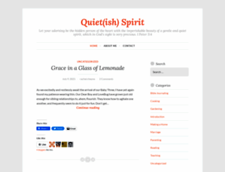 quietishspirit.wordpress.com screenshot