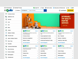 quikr.co.in screenshot